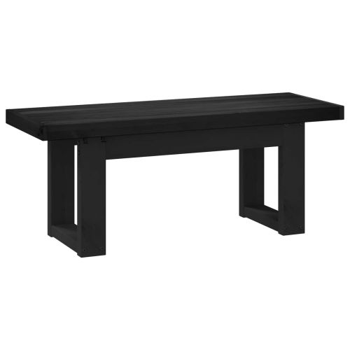 Пейка за хранене NOAIN 120 x 41 x 45 см Масивна боровина Черен