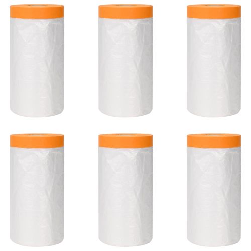 Калъф за прах с лепилна лента 6 pcs Прозрачен 110 x 3300 см