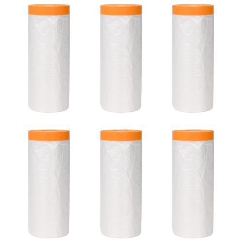 Калъф за прах с лепилна лента 6 pcs Прозрачен 240 x 2000 см