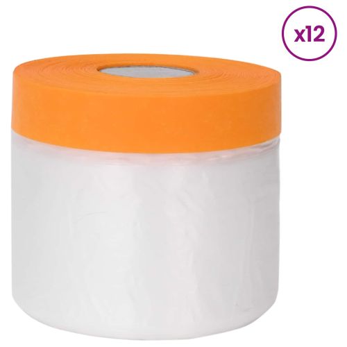 Калъф за прах с лепилна лента 12 pcs Прозрачен 55 x 3300 см