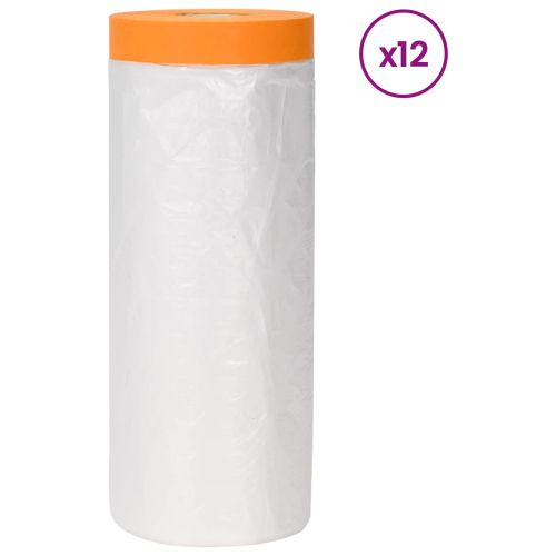 Калъф за прах с лепилна лента 12 pcs Прозрачен 270 x 1600 см