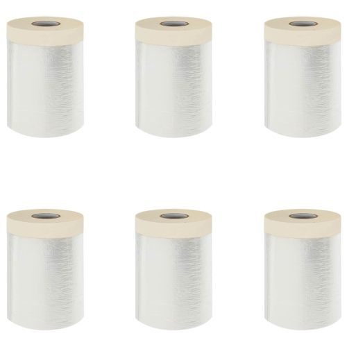 Прахосмукачна кърпа с лепило 6 pcs Прозрачен 30 x 3300 см HDPE