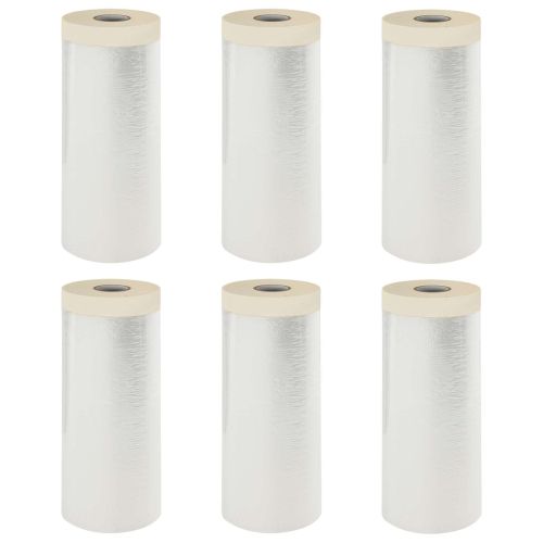 Прахосмукачна кърпа с лепило 6 pcs Прозрачен 110 x 3300 см HDPE