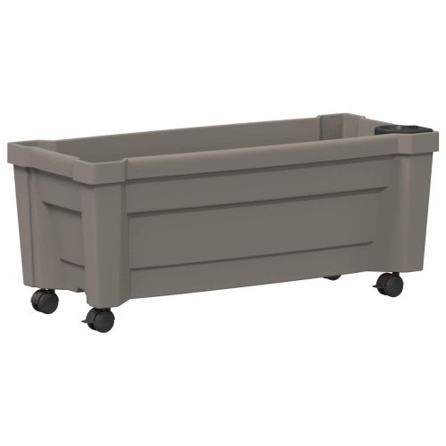 Саксия Kalypso с колела Сиво 79 x 35 x 33 см ПП