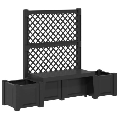 Градинска пейка Копенхаген Антрацит 173 x 49 x 135,5 см ПП