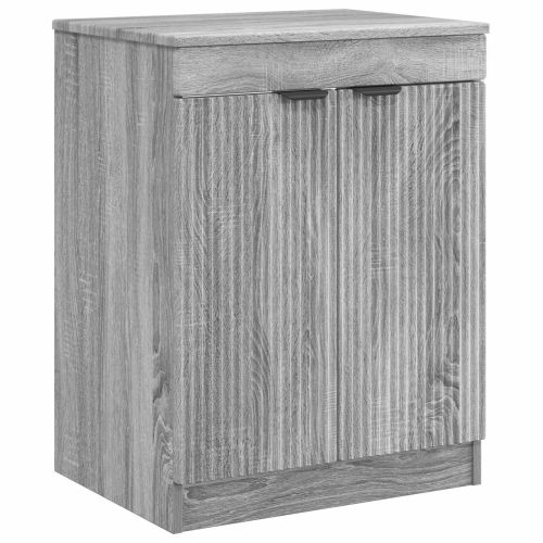 Шкаф за баня Сив Сонома 54 x 41 x 70 см Инженерна дървесина
