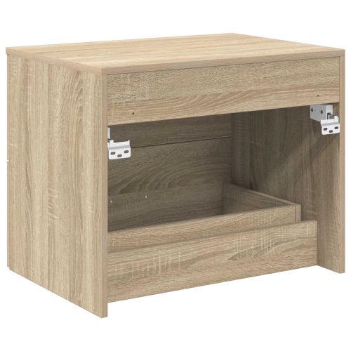 Шкаф за баня с монтаж на стена Дъб сонома 62,5 x 44,5 x 50 см