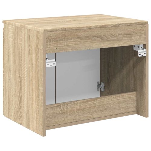 Стенно Баня Кабинет Дъб сонома 62,5 x 44,5 x 50 см