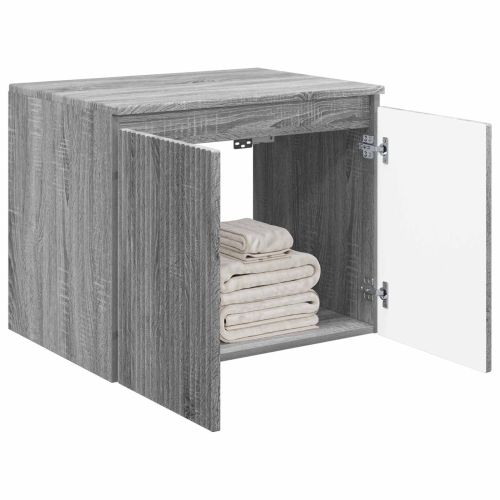 Стенно Баня Кабинет Сив Сонома 62,5 x 44,5 x 50 см