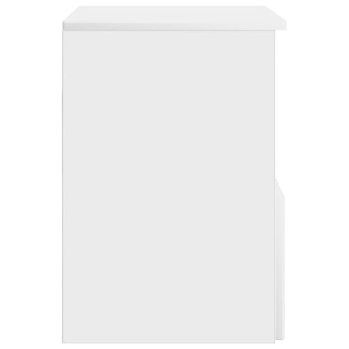 Шкаф за баня Бяло 30 x 35 x 50 см Инженерна дървесина