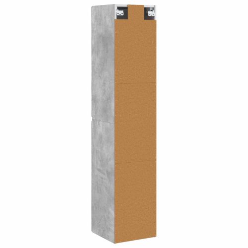 Стенно Баня Кабинет Бетонно сиво 33 x 34,5 x 160 см