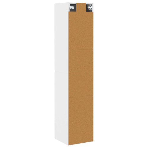 Стенно Баня Кабинет Бял гланц 33 x 34,5 x 160 см