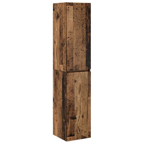 Стенно Баня Кабинет Старо дърво 33 x 34,5 x 160 см