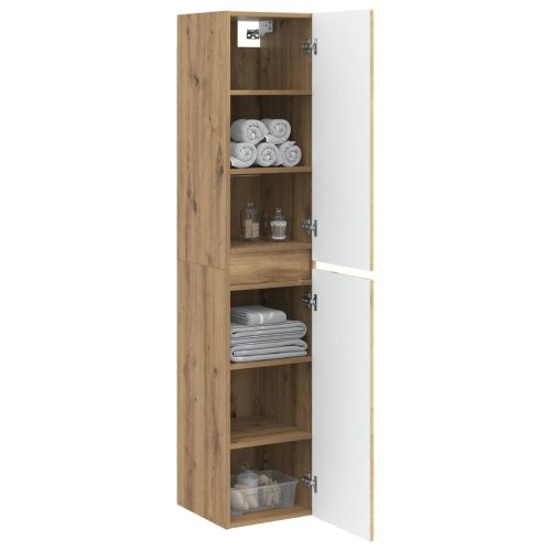 Стенно Баня Кабинет Дъб артизан 33 x 34,5 x 160 см