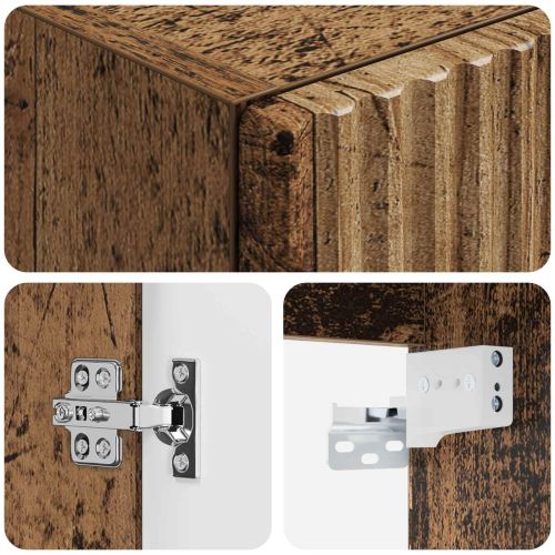 Стенно Баня Кабинет Старо дърво 33 x 34,5 x 60 см