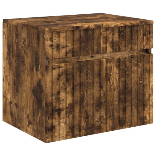 Стенно Баня Кабинет Опушен дъб 59 x 44,5 x 50 см