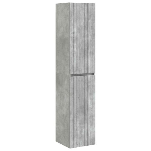 Стенно Баня Кабинет Бетонно сиво 33 x 34,5 x 160 см