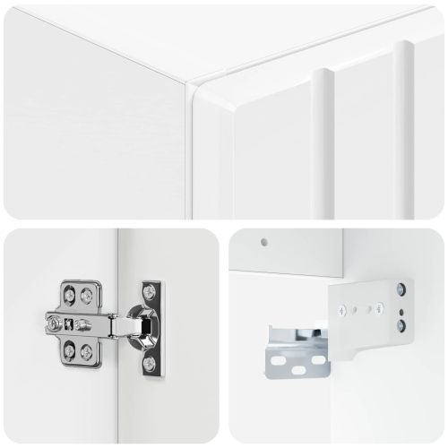 Стенно Баня Кабинет Бял гланц 33 x 34,5 x 160 см