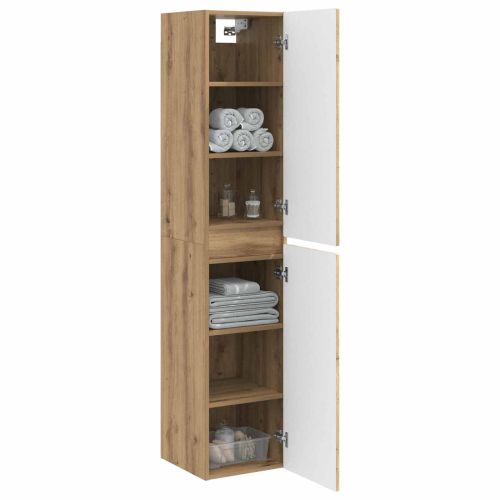 Стенно Баня Кабинет Дъб артизан 33 x 34,5 x 160 см