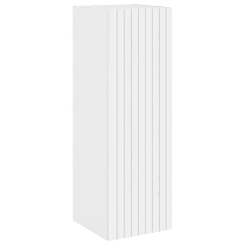Стенно Баня Кабинет Бяло 33 x 34,5 x 100 см Инженерна дървесина