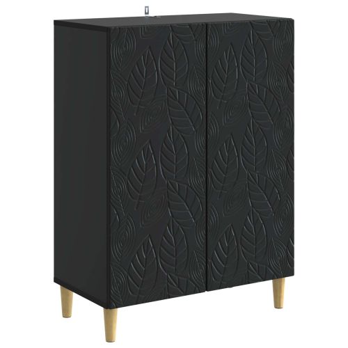 Служебен шкаф Черно 66 x 34,5 x 90 см Инженерна дървесина