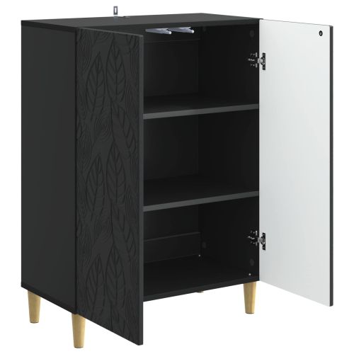 Служебен шкаф Черно 66 x 34,5 x 90 см Инженерна дървесина