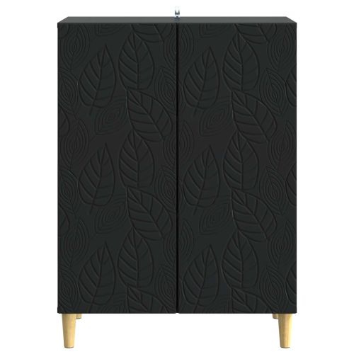 Служебен шкаф Черно 66 x 34,5 x 90 см Инженерна дървесина