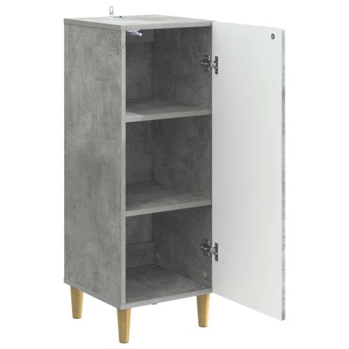Служебен шкаф Бетонно сиво 33 x 34,5 x 90 см