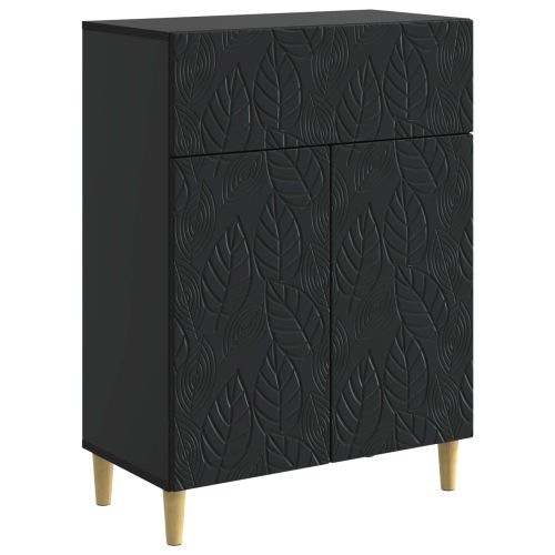 Служебен шкаф Черно 66 x 34,5 x 90 см Инженерна дървесина
