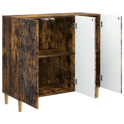 Служебен шкаф Опушен дъб 89 x 34,5 x 80 см Инженерна дървесина