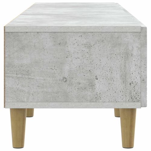 ТВ шкаф 147 x 34,5 x 30 см Бетонно сиво Инженерна дървесина