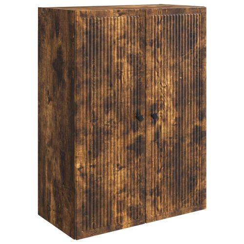 Стенно шкафче Опушен дъб 66 x 34,5 x 90 см Инженерна дървесина