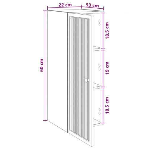 Стенно шкафче Дъб артизан 33 x 34,5 x 90 см Инженерна дървесина