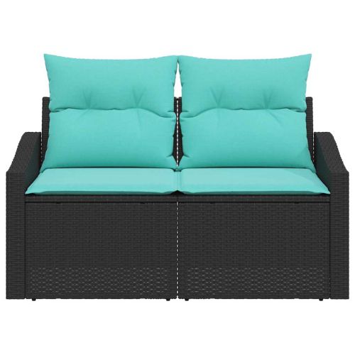 Градински диван Сив 123 x 62 x 69 см полиратан