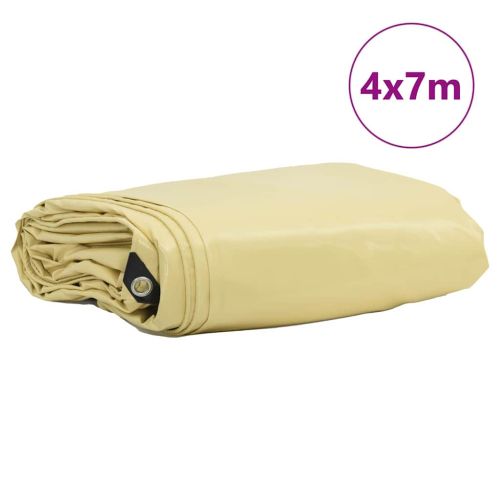 Найлон 650g / m² Бежово 4 x 7 m Канва с PVC покритие