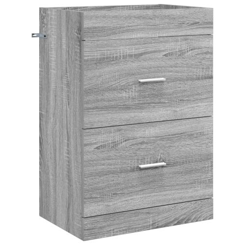 Кабинет под мивка за баня Сив Сонома 56 x 37,5 x 81 см