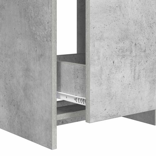 Кабинет под мивка за баня Бетонно сиво 56 x 37,5 x 81 см