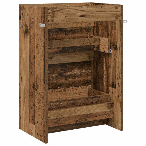 Кабинет под мивка за баня Старо дърво 56 x 37,5 x 81 см
