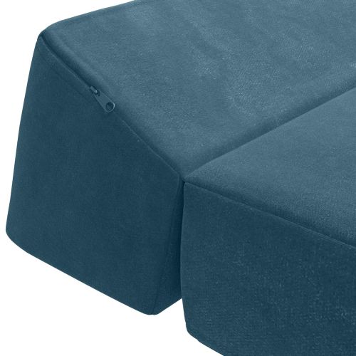 Сгъваем диван легло Синьо 60 x 70 x 41 см Текстил