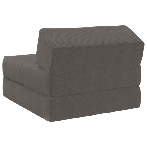 Сгъваем диван легло Светлосиво 60 x 70 x 41 см Текстил