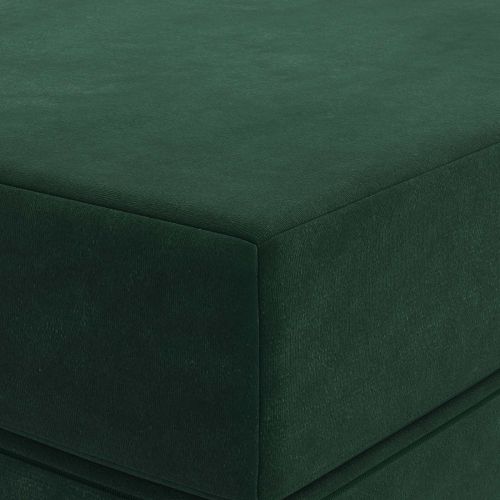 Сгъваем диван легло 80 x 67 x 45 см Тъмнозелено