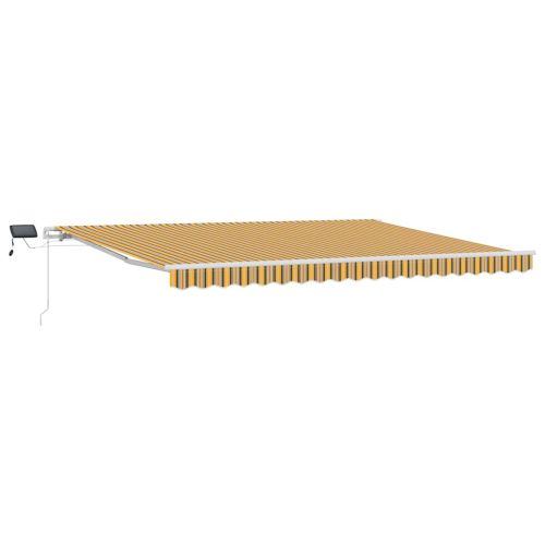 Прибираща се тента Многоцветен 450 × 350 cm Тъкан и алуминий