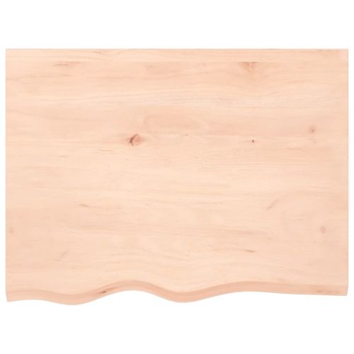 Плот за маса, 80x60x(2-6) см, необработен масивен дъб