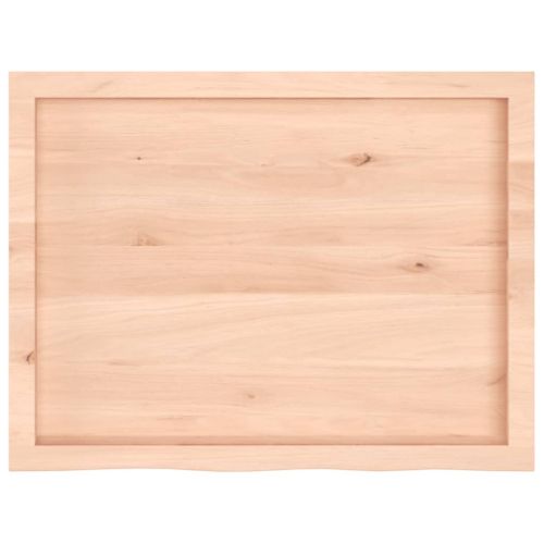 Плот за маса, 80x60x(2-6) см, необработен масивен дъб