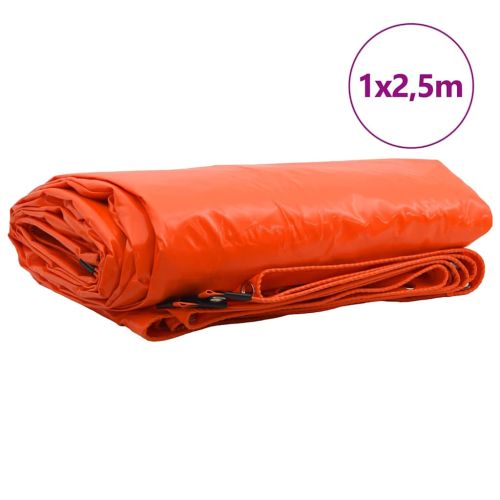 Найлон 650g / m² Оранжево 1 x 2,5 m Канва с PVC покритие