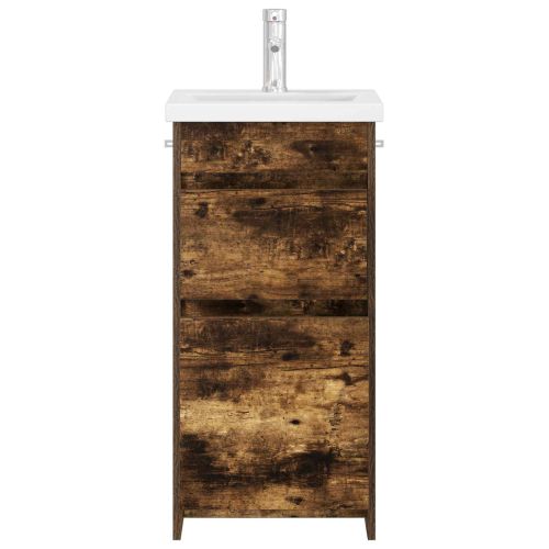 Баня с мивка Опушен дъб 42 x 40 x 84,5 см Инженерна дървесина
