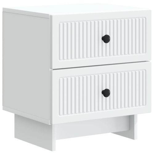Нощен шкаф Бяло 43 x 34,5 x 47,5 см Инженерна дървесина