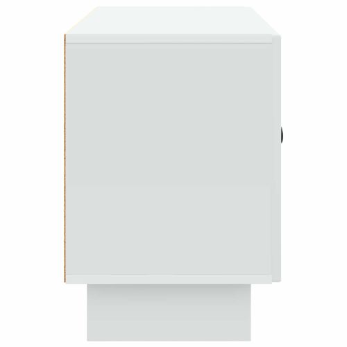 ТВ шкаф Бяло 99 x 34,5 x 50 см Инженерна дървесина