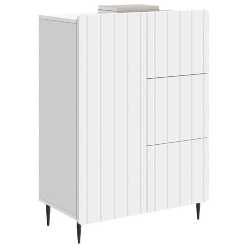 Служебен шкаф Бяло 66 x 34,5 x 91,5 см Инженерна дървесина