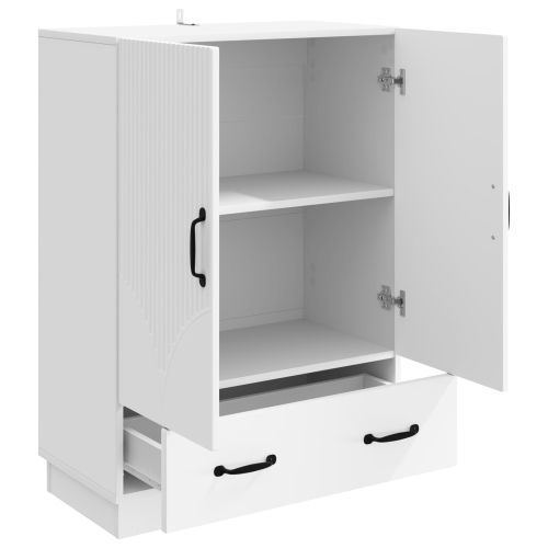 Служебен шкаф Бяло 66 x 34,5 x 92 см Инженерна дървесина